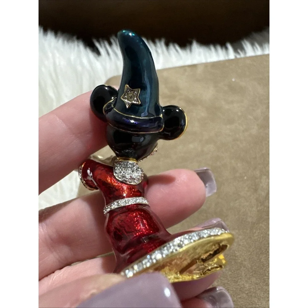 Disney Arribas Brothers Swarovski® Crystal Sorcerer Mickey Jeweled Sm Figurine